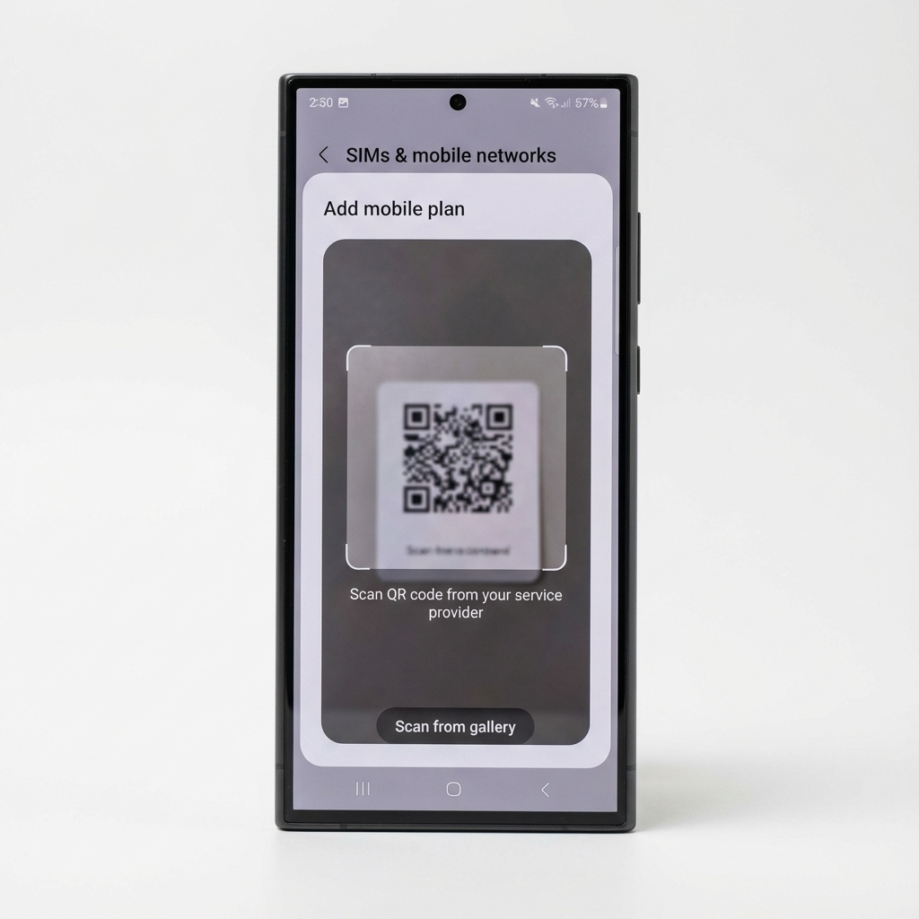 Samsung Galaxy eSIM Setup