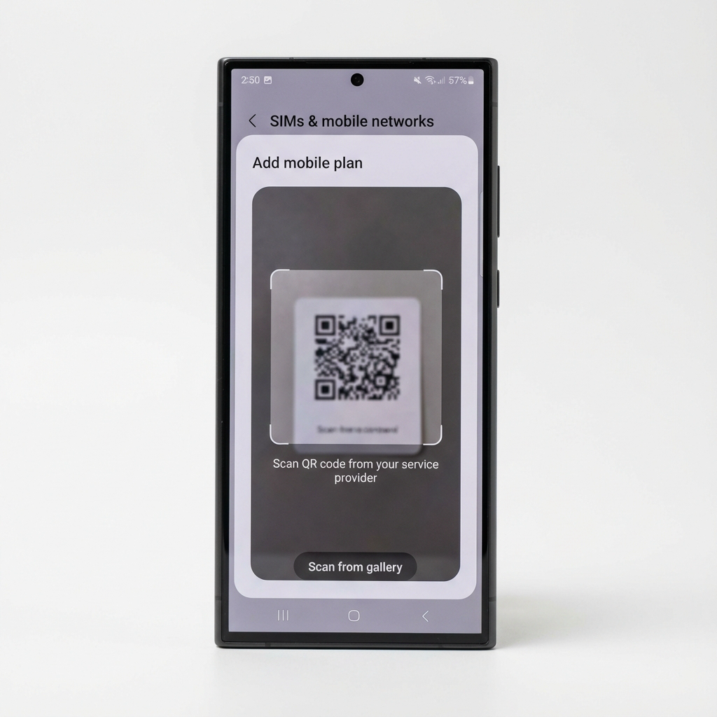 Samsung Galaxy eSIM Setup